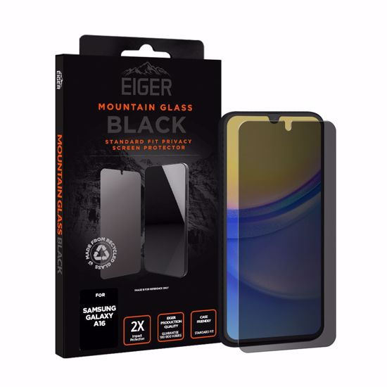 Picture of Eiger Eiger GRS Mountain Black Privacy Screen Protector for Samsung Galaxy A17/ A16/ A26